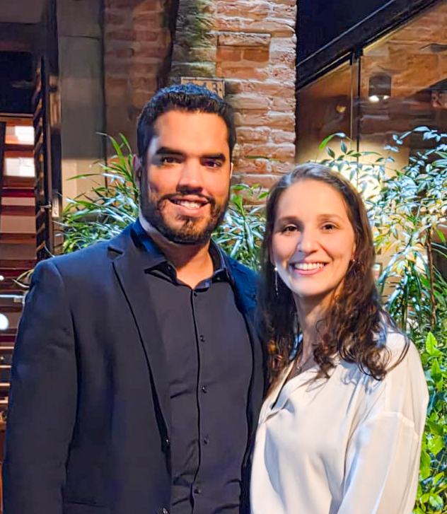 Edu Moreira e sua esposa